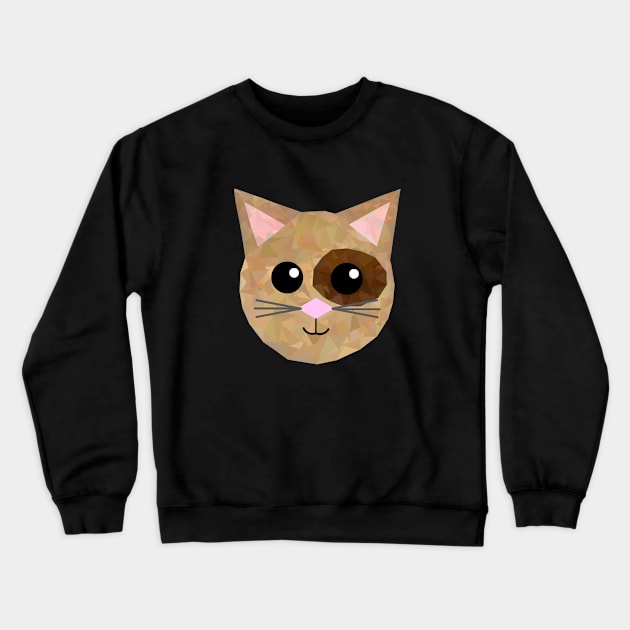 Geometric Cat Crewneck Sweatshirt by Geometrico22